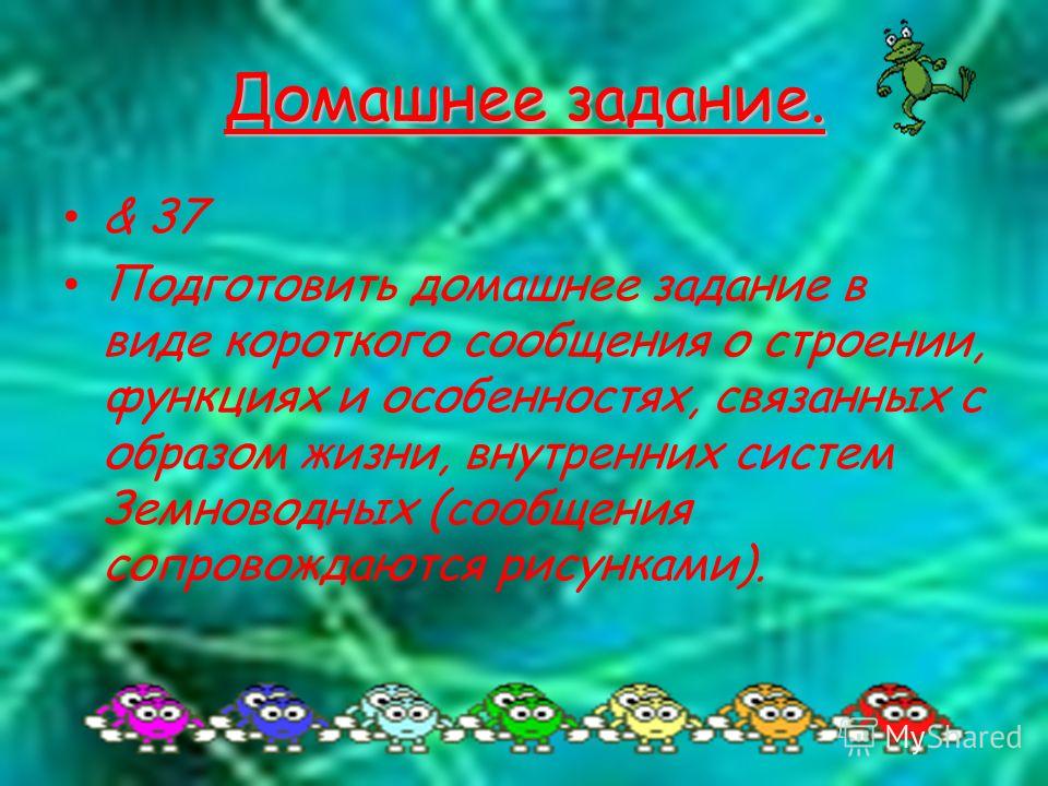 7 класс презентация внутреннее строение земноводных